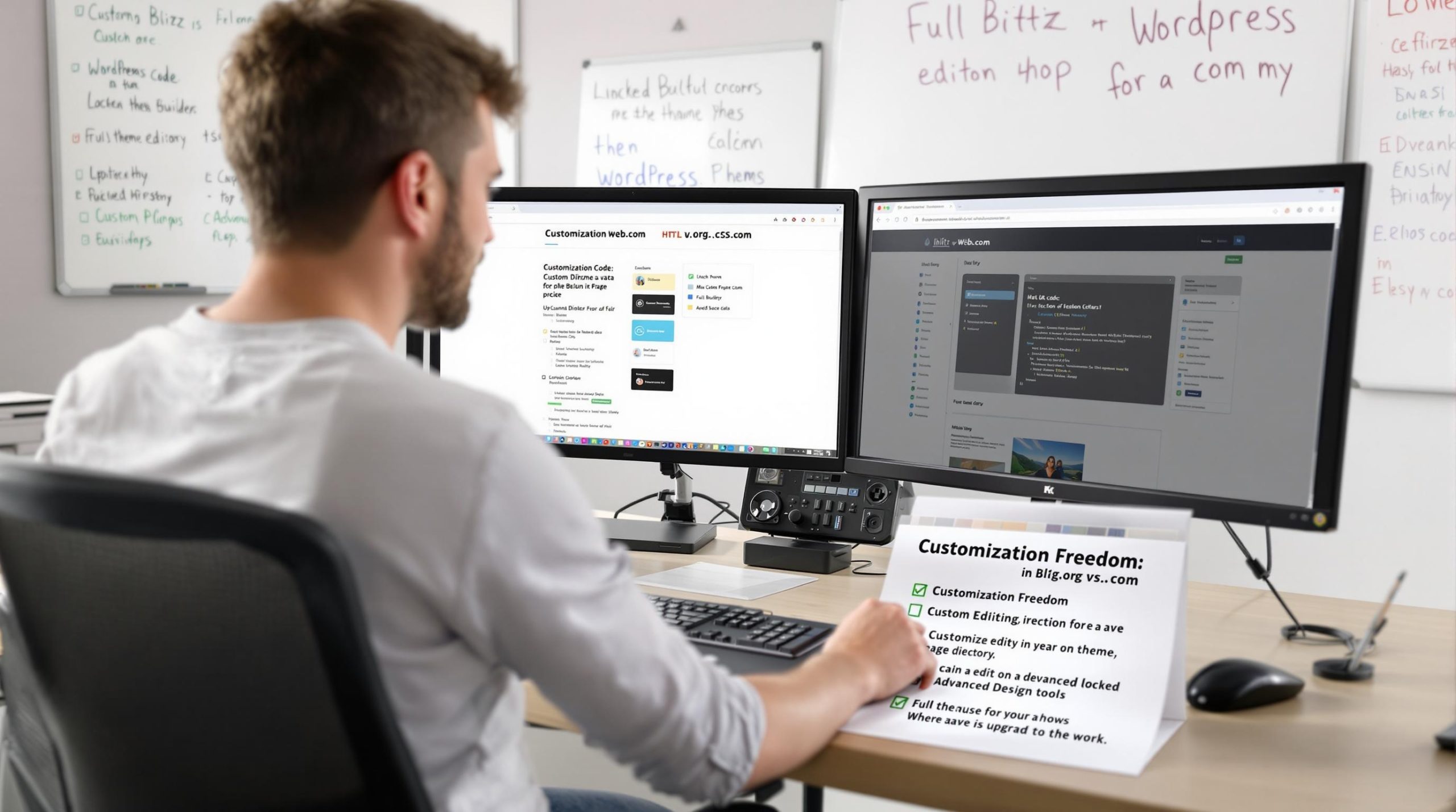 WordPress.org vs WordPress.com Customization