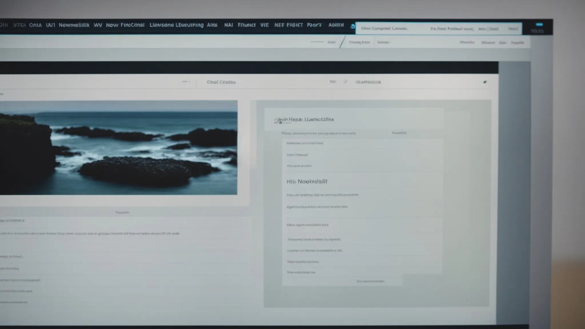 a computer screen displaying an open website editing program, highlighting options for domain names and themes.